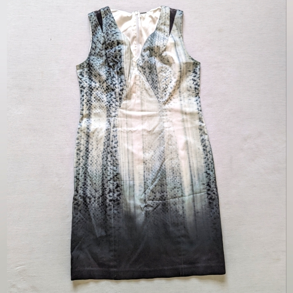 Elie Tahari V-neck Ombre Dress women's 12